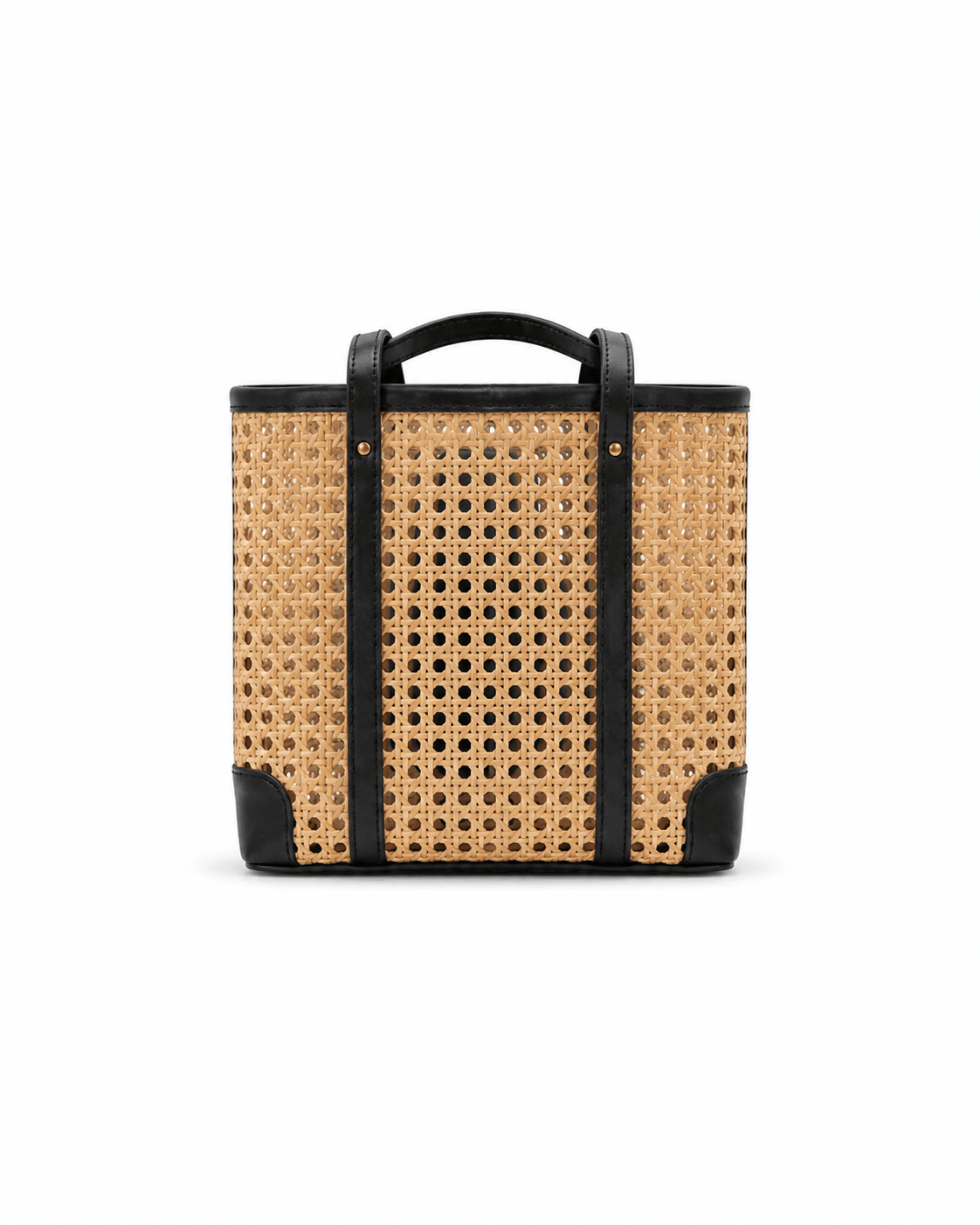 Dian Leather and Rattan Tote Bag - Che Cose Belle