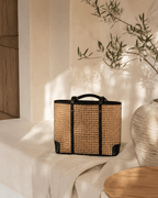 Dian Leather and Rattan Tote Bag - Che Cose Belle