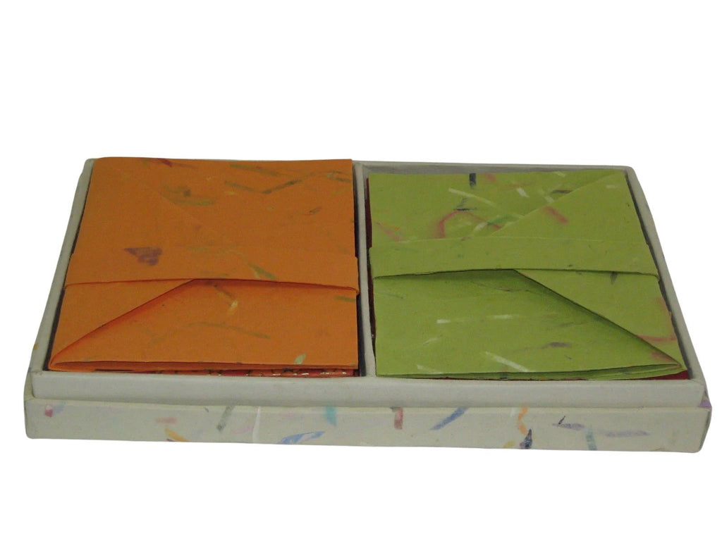 DIFFERENT STROKES Boxed Notecards with Envelopes – Set of 16. Recycled Cotton Paper – Fair Trade – Artisan Made - Che Cose Belle