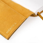 Dijon Yellow Suede Journal w/ Organic Cotton Paper: Large - Che Cose Belle