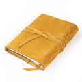 Dijon Yellow Suede Journal w/ Organic Cotton Paper: Large - Che Cose Belle