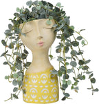 DiliComing Face Planter - Pots for Indoor Plants - 11 Inch Tall Planters for Flowers Head Planter with Drainage for Patio Yard Garden Succulent Pots Garden Décor 6 x 6 x 11 Inch - Che Cose Belle