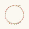 Divine Alignment - Red String Enamel Chakra Evil Eye Anklet - Che Cose Belle