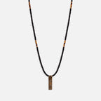 Divine Energy - Onyx Tiger's Eye Triple Protection Necklace - Che Cose Belle