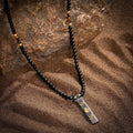 Divine Energy - Onyx Tiger's Eye Triple Protection Necklace - Che Cose Belle
