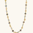 Divine Happiness - Citrine Labradorite Moonstone Wrap - Che Cose Belle