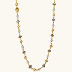 Divine Happiness - Citrine Labradorite Moonstone Wrap - Che Cose Belle
