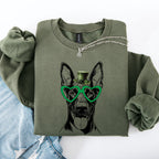 Doberman, Adorable Dog, St Patrick's Day, Lucky, Irish Sweatshirt - Che Cose Belle