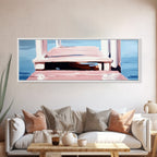 Dock on Water, Serene Reflection, Minimalist Art, Nautical Decor, Canvas Print, Coastal Home Art, Relaxing Wall Art, Lake House Decor - Che Cose Belle