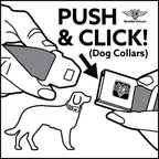 Dog Bone Seatbelt Buckle Collar - BUCKLE - DOWN Shapes Red/Orange - Che Cose Belle