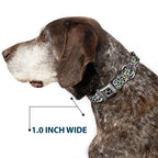 Dog Bone Seatbelt Buckle Collar - Leopard White/Multi Color - Che Cose Belle
