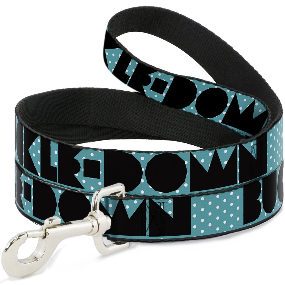 Dog Leash - BUCKLE - DOWN Shapes Dot Turquoise/White/Black - Che Cose Belle
