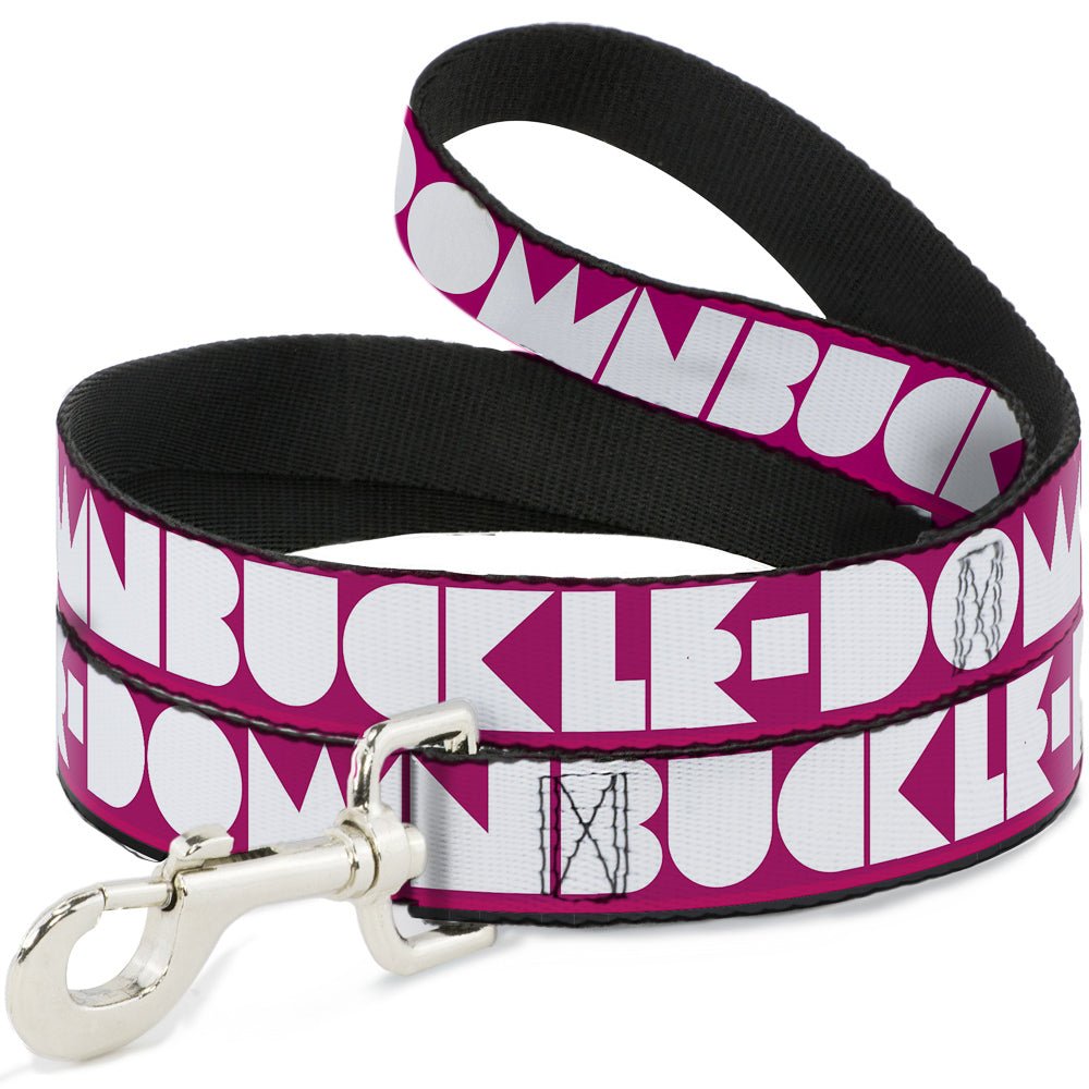 Dog Leash - BUCKLE - DOWN Shapes Hot Pink/White - Che Cose Belle