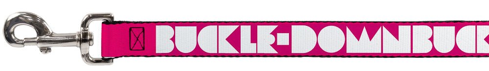 Dog Leash - BUCKLE - DOWN Shapes Hot Pink/White - Che Cose Belle