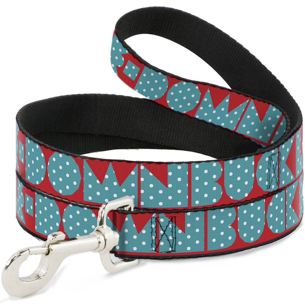 Dog Leash - BUCKLE - DOWN Shapes Red/Dot Turquoise/White - Che Cose Belle