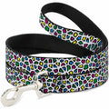 Dog Leash - Leopard White/Multi Color - Che Cose Belle