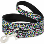 Dog Leash - Leopard White/Multi Color - Che Cose Belle