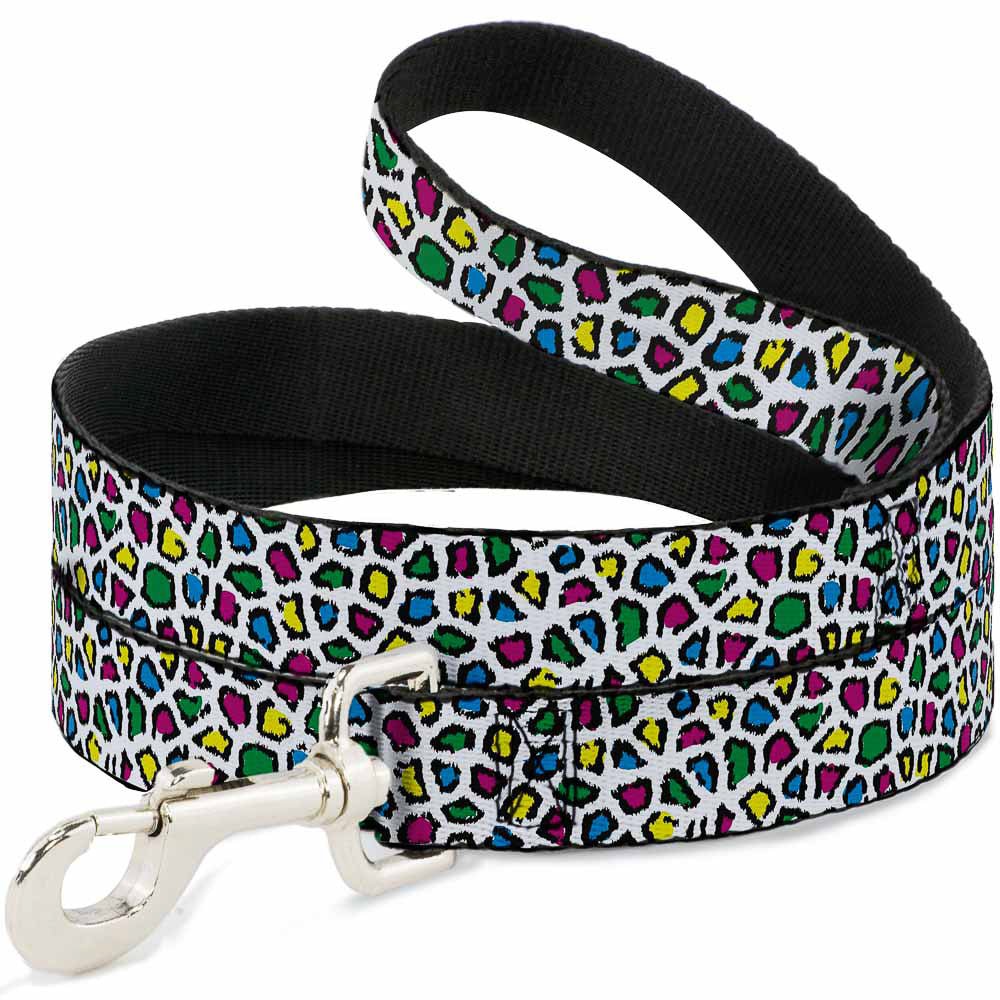 Dog Leash - Leopard White/Multi Color - Che Cose Belle