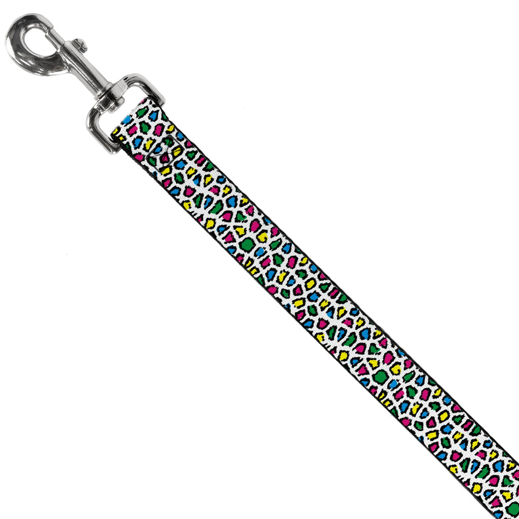 Dog Leash - Leopard White/Multi Color - Che Cose Belle