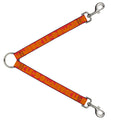 Dog Leash Splitter - BUCKLE - DOWN Shapes Red/Orange - Che Cose Belle
