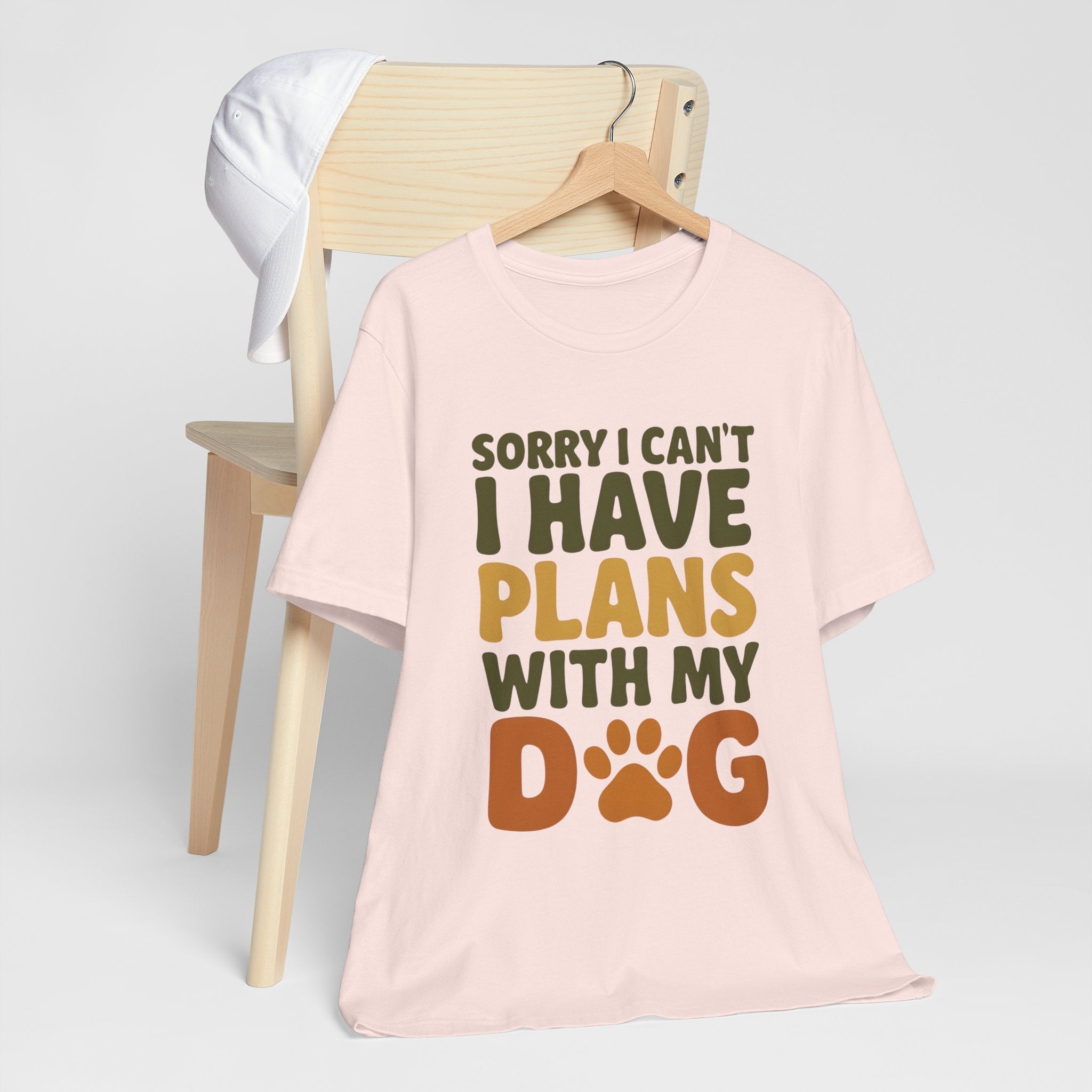 Dog Lover Tee, Sorry I Can't Plans with My Dog Shirt, Pet Owner Gift, Cute Dog Mom Shirt, Casual Outing Top - Che Cose Belle