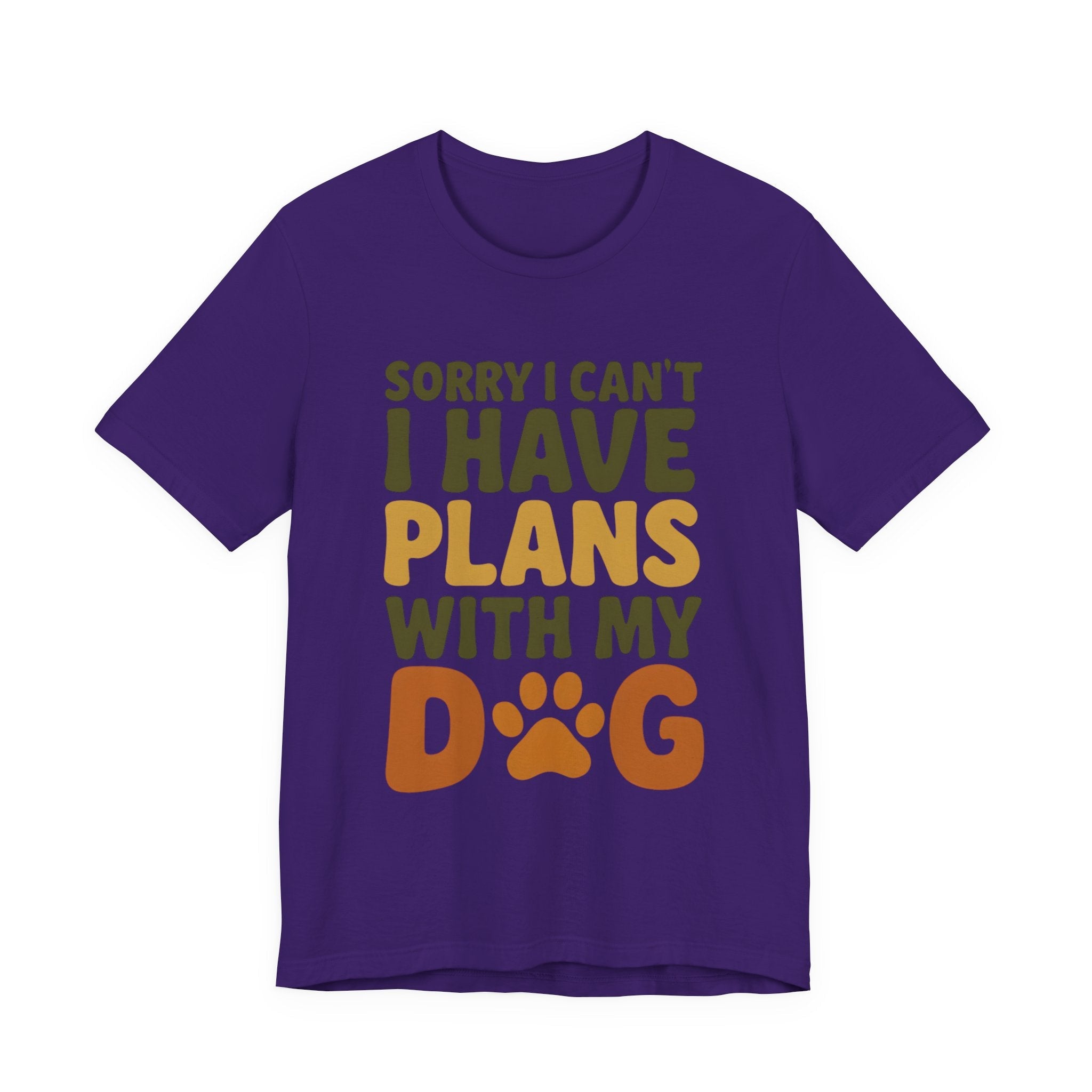 Dog Lover Tee, Sorry I Can't Plans with My Dog Shirt, Pet Owner Gift, Cute Dog Mom Shirt, Casual Outing Top - Che Cose Belle