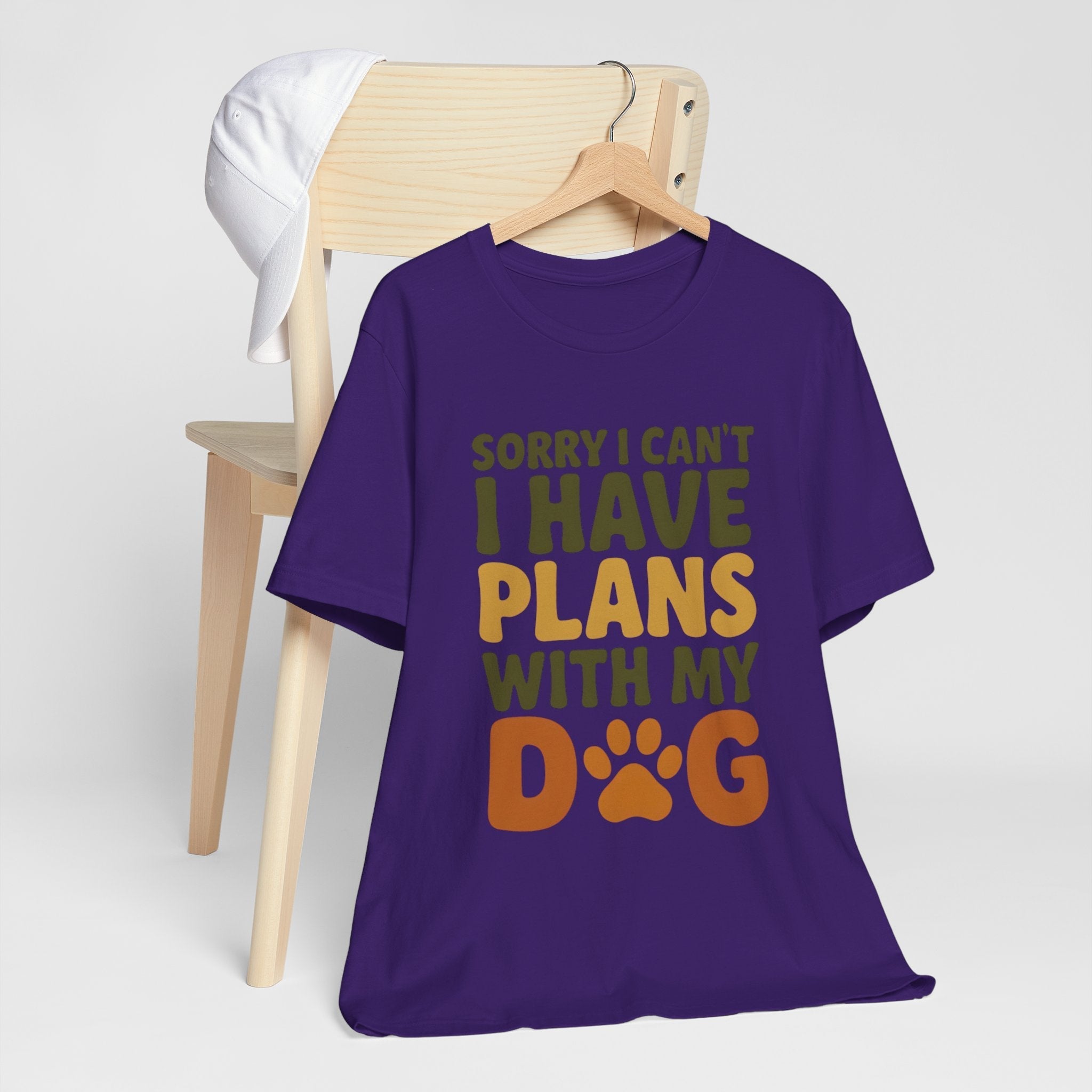 Dog Lover Tee, Sorry I Can't Plans with My Dog Shirt, Pet Owner Gift, Cute Dog Mom Shirt, Casual Outing Top - Che Cose Belle