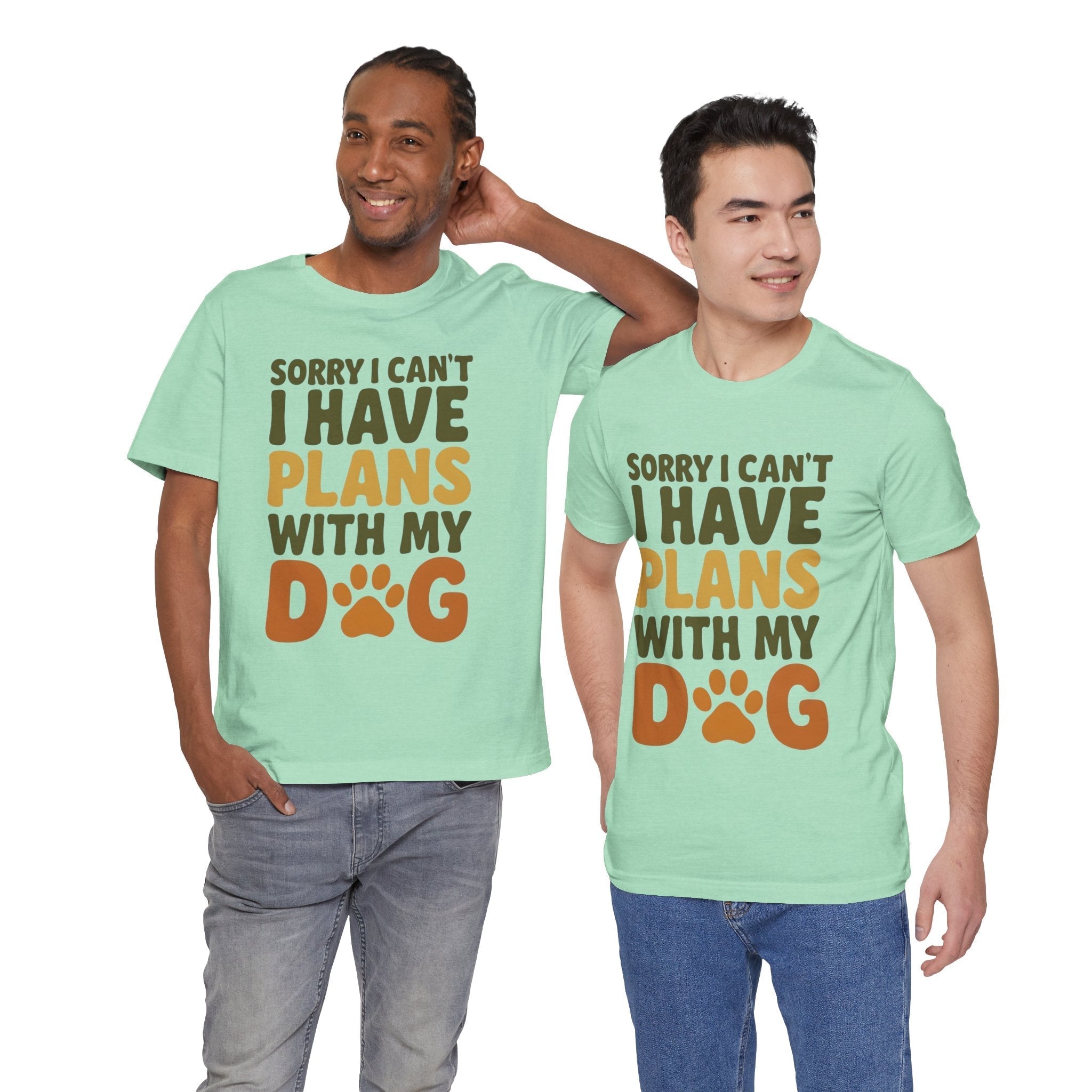 Dog Lover Tee, Sorry I Can't Plans with My Dog Shirt, Pet Owner Gift, Cute Dog Mom Shirt, Casual Outing Top - Che Cose Belle