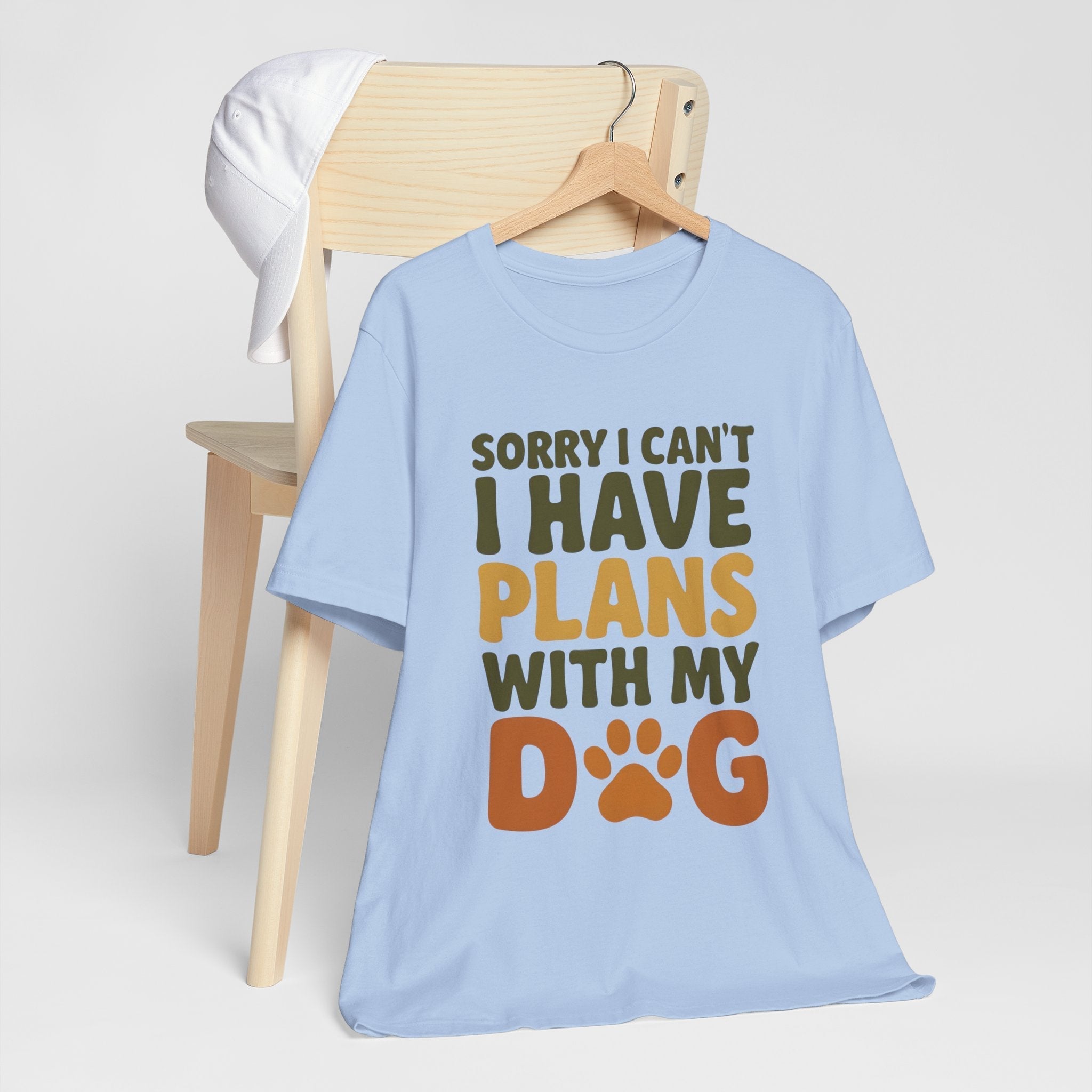 Dog Lover Tee, Sorry I Can't Plans with My Dog Shirt, Pet Owner Gift, Cute Dog Mom Shirt, Casual Outing Top - Che Cose Belle