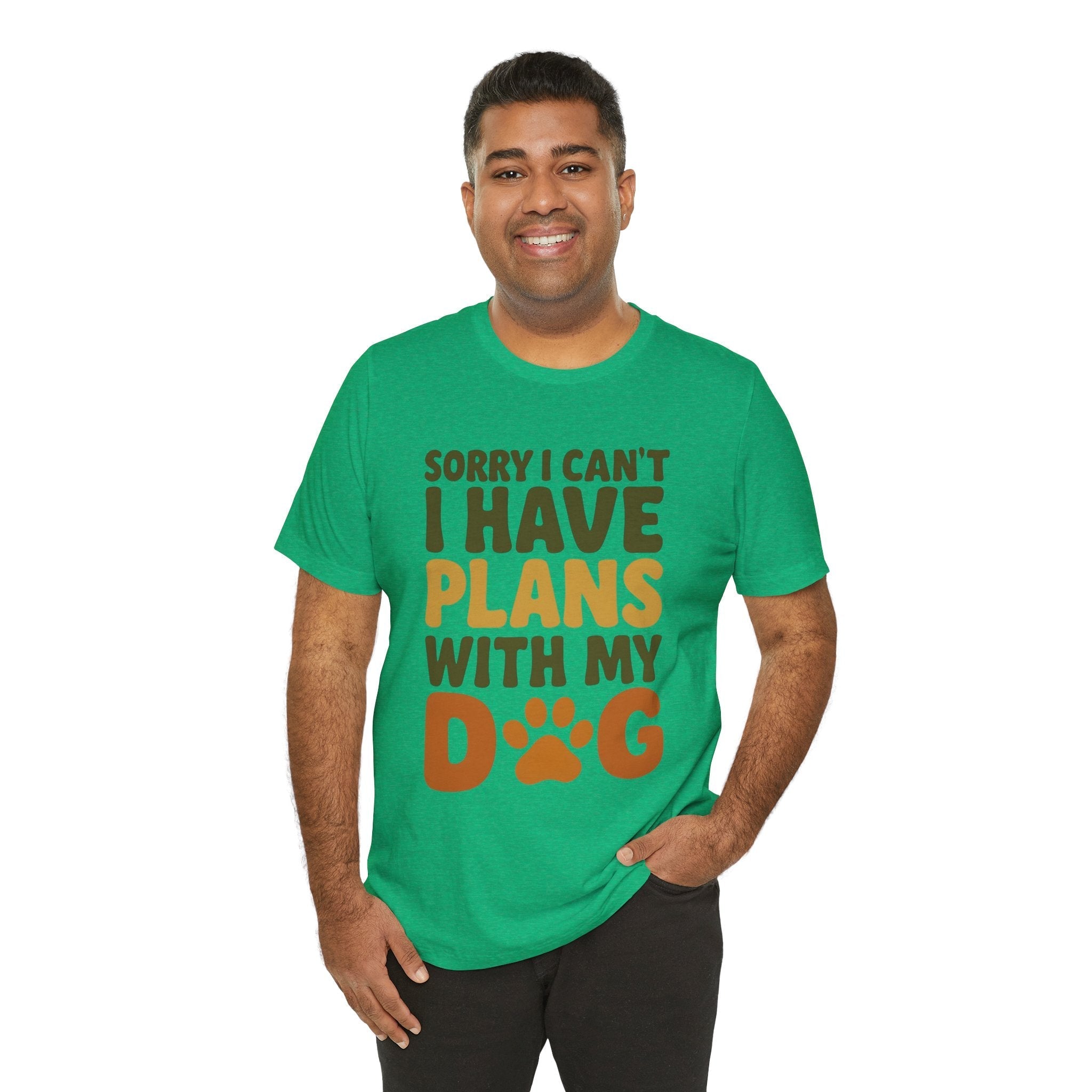 Dog Lover Tee, Sorry I Can't Plans with My Dog Shirt, Pet Owner Gift, Cute Dog Mom Shirt, Casual Outing Top - Che Cose Belle