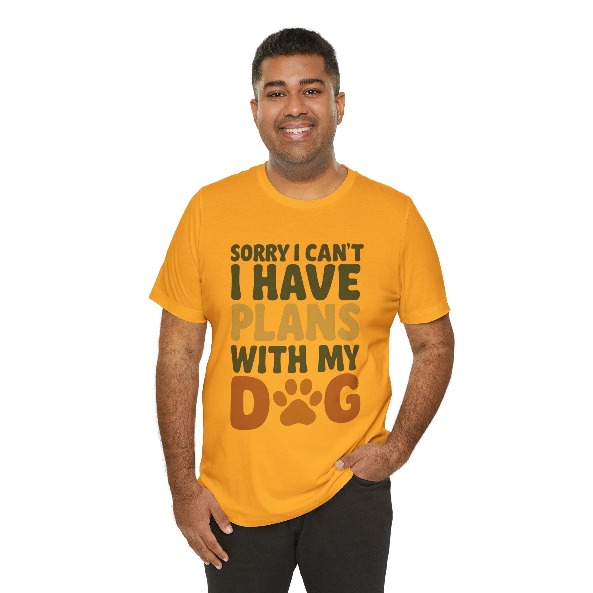 Dog Lover Tee, Sorry I Can't Plans with My Dog Shirt, Pet Owner Gift, Cute Dog Mom Shirt, Casual Outing Top - Che Cose Belle