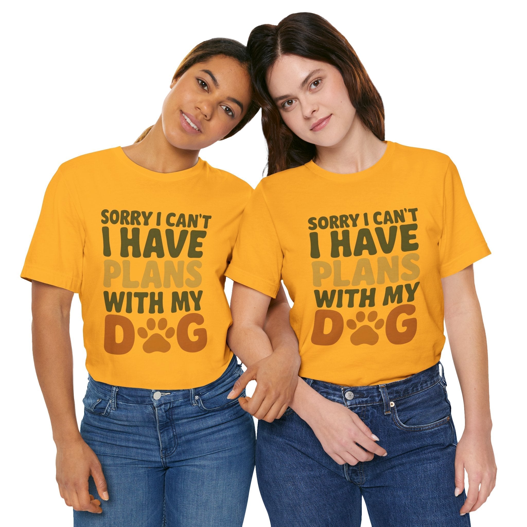 Dog Lover Tee, Sorry I Can't Plans with My Dog Shirt, Pet Owner Gift, Cute Dog Mom Shirt, Casual Outing Top - Che Cose Belle