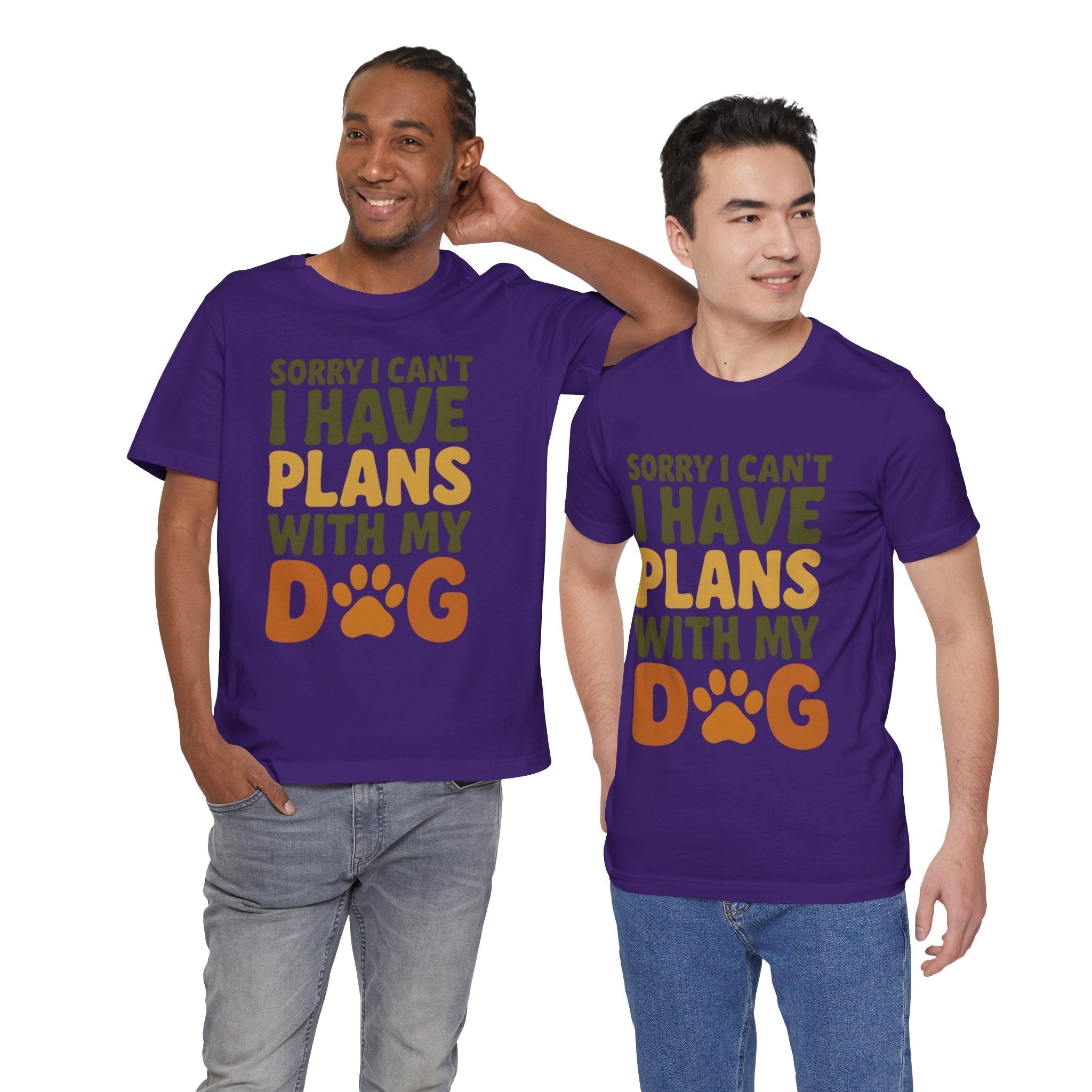Dog Lover Tee, Sorry I Can't Plans with My Dog Shirt, Pet Owner Gift, Cute Dog Mom Shirt, Casual Outing Top - Che Cose Belle