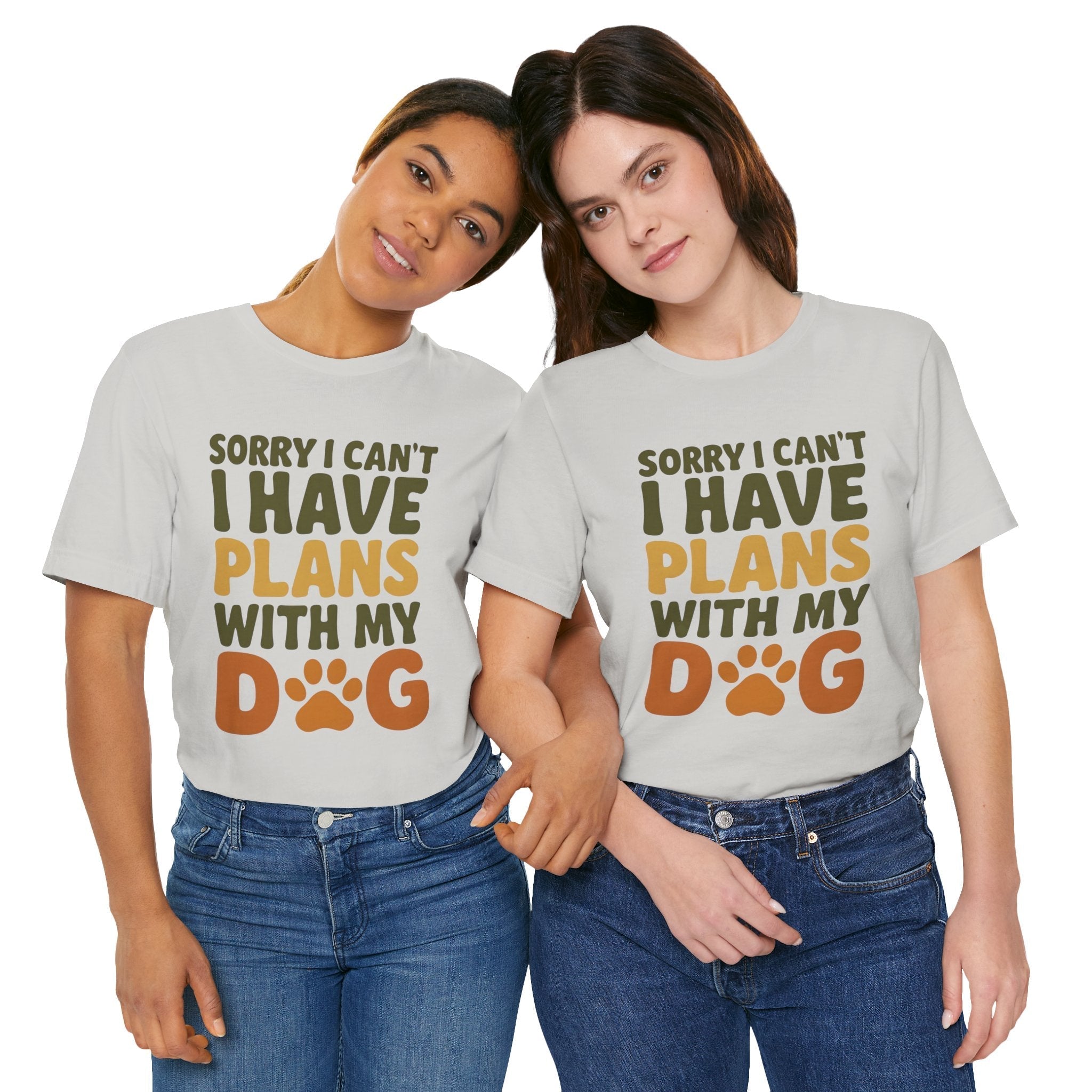 Dog Lover Tee, Sorry I Can't Plans with My Dog Shirt, Pet Owner Gift, Cute Dog Mom Shirt, Casual Outing Top - Che Cose Belle