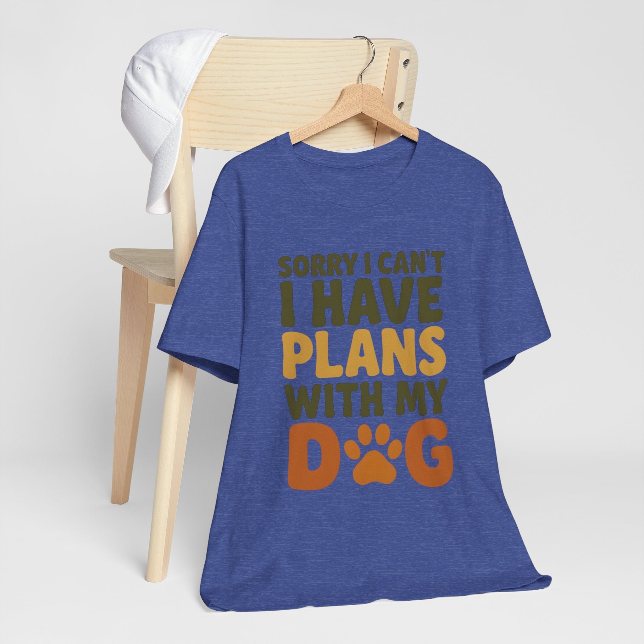 Dog Lover Tee, Sorry I Can't Plans with My Dog Shirt, Pet Owner Gift, Cute Dog Mom Shirt, Casual Outing Top - Che Cose Belle