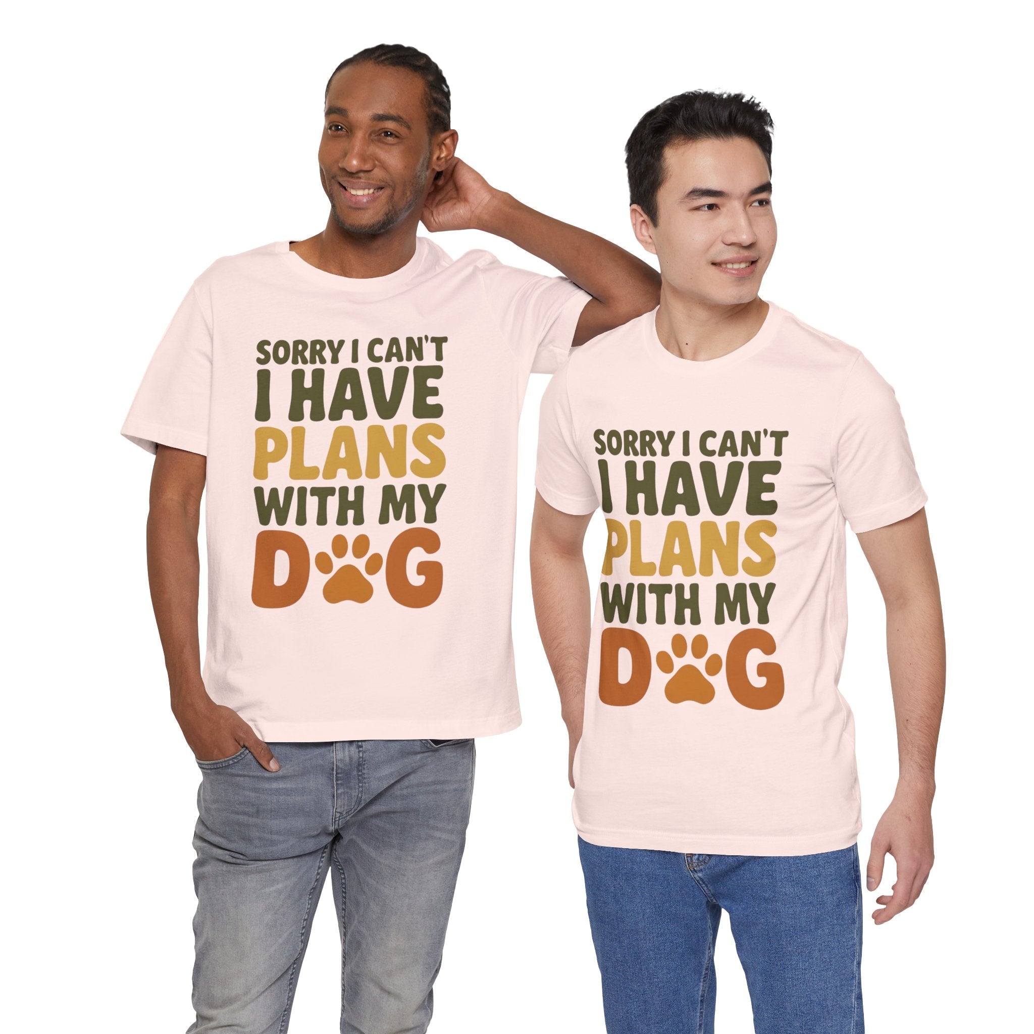 Dog Lover Tee, Sorry I Can't Plans with My Dog Shirt, Pet Owner Gift, Cute Dog Mom Shirt, Casual Outing Top - Che Cose Belle