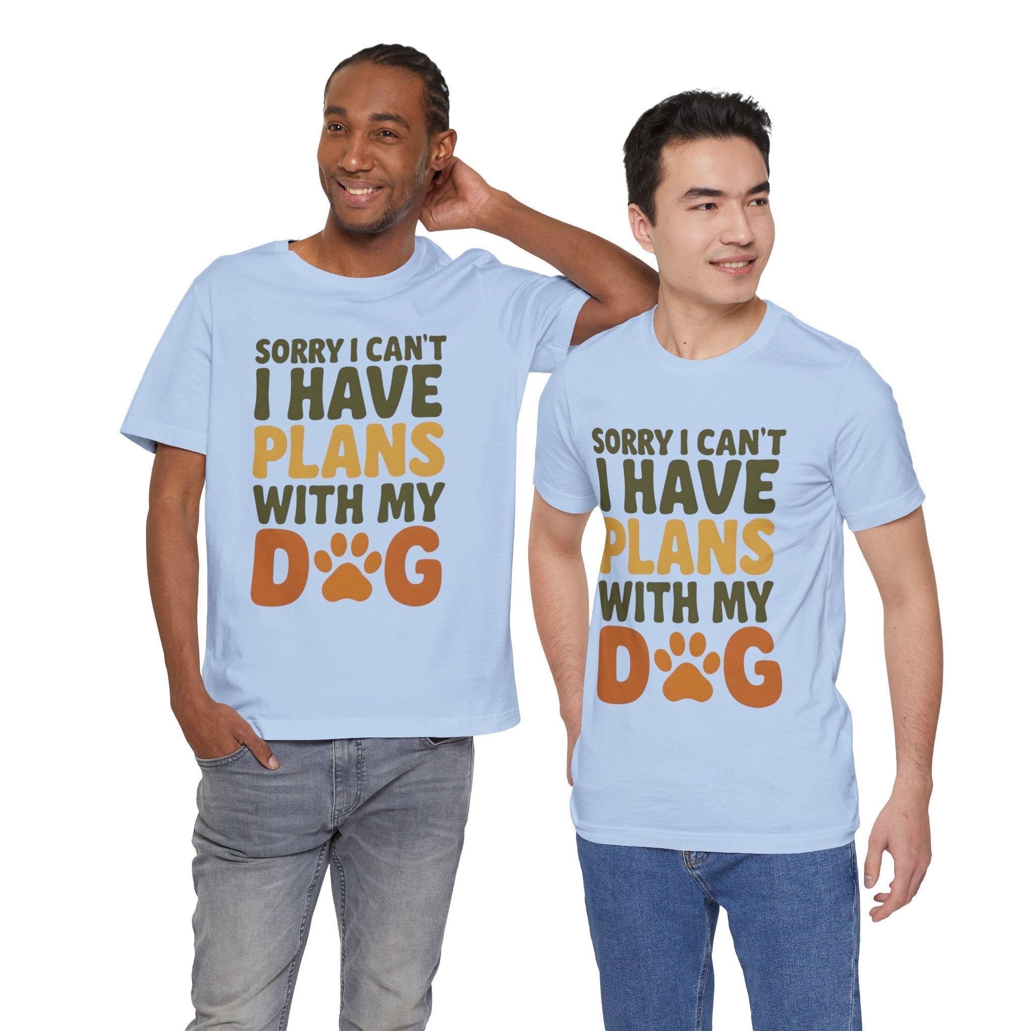 Dog Lover Tee, Sorry I Can't Plans with My Dog Shirt, Pet Owner Gift, Cute Dog Mom Shirt, Casual Outing Top - Che Cose Belle