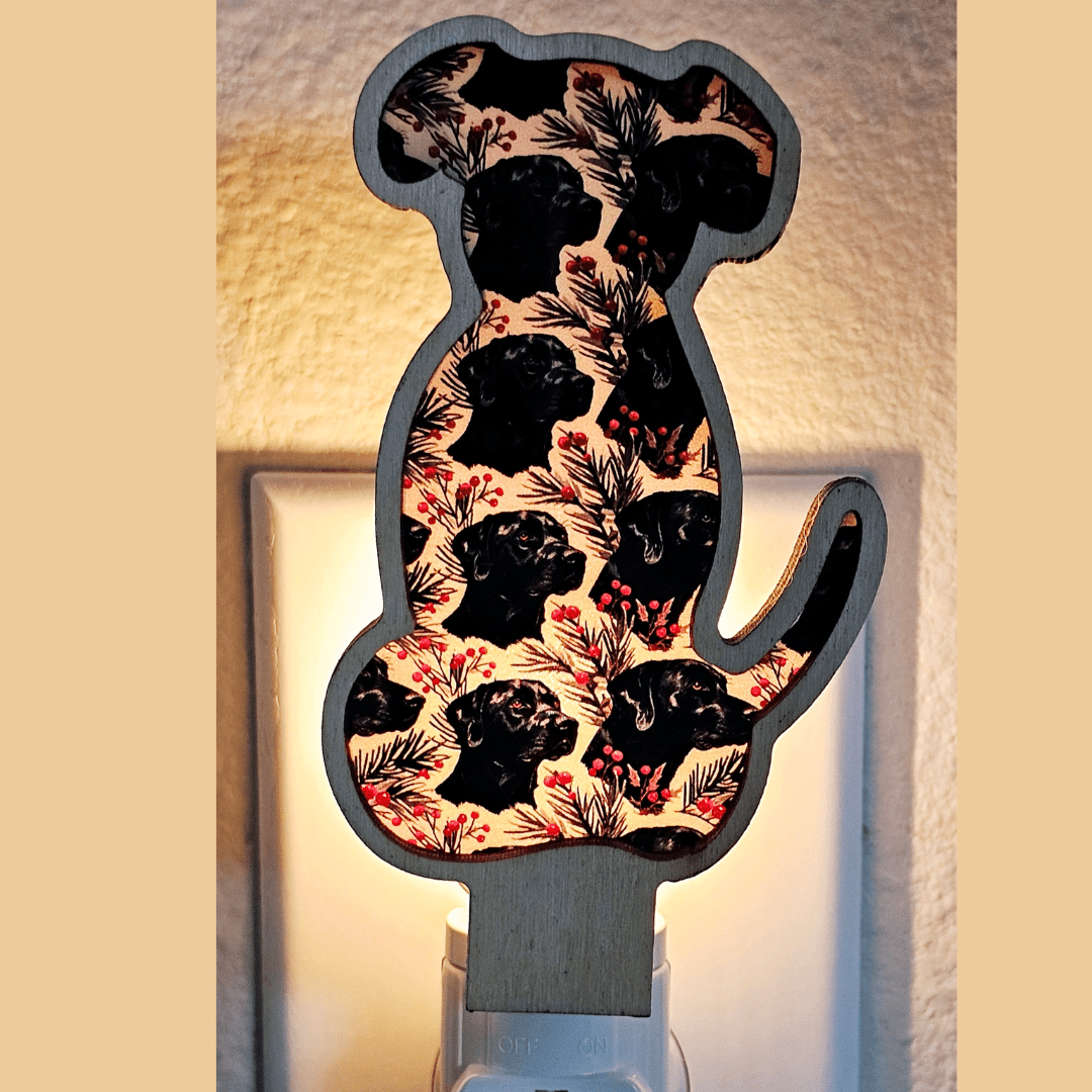 Dog Lovers LED Nightlight | Black Lab Night Light - Che Cose Belle