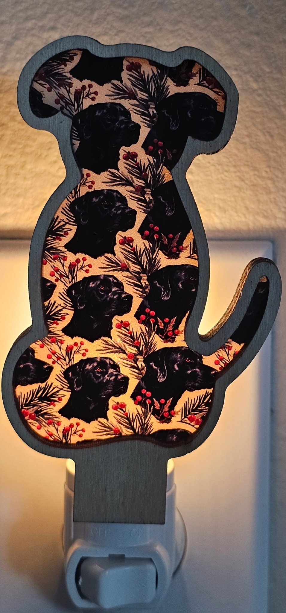 Dog Lovers LED Nightlight | Black Lab Night Light - Che Cose Belle