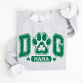 Dog Mama, Coquette, Bow, Shamrock, Clover, Irish, Lucky, Lucky Charm, St Patrick's Day Sweatshirt - Che Cose Belle