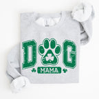 Dog Mama, Coquette, Bow, Shamrock, Clover, Irish, Lucky, Lucky Charm, St Patrick's Day Sweatshirt - Che Cose Belle