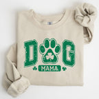Dog Mama, Coquette, Bow, Shamrock, Clover, Irish, Lucky, Lucky Charm, St Patrick's Day Sweatshirt - Che Cose Belle