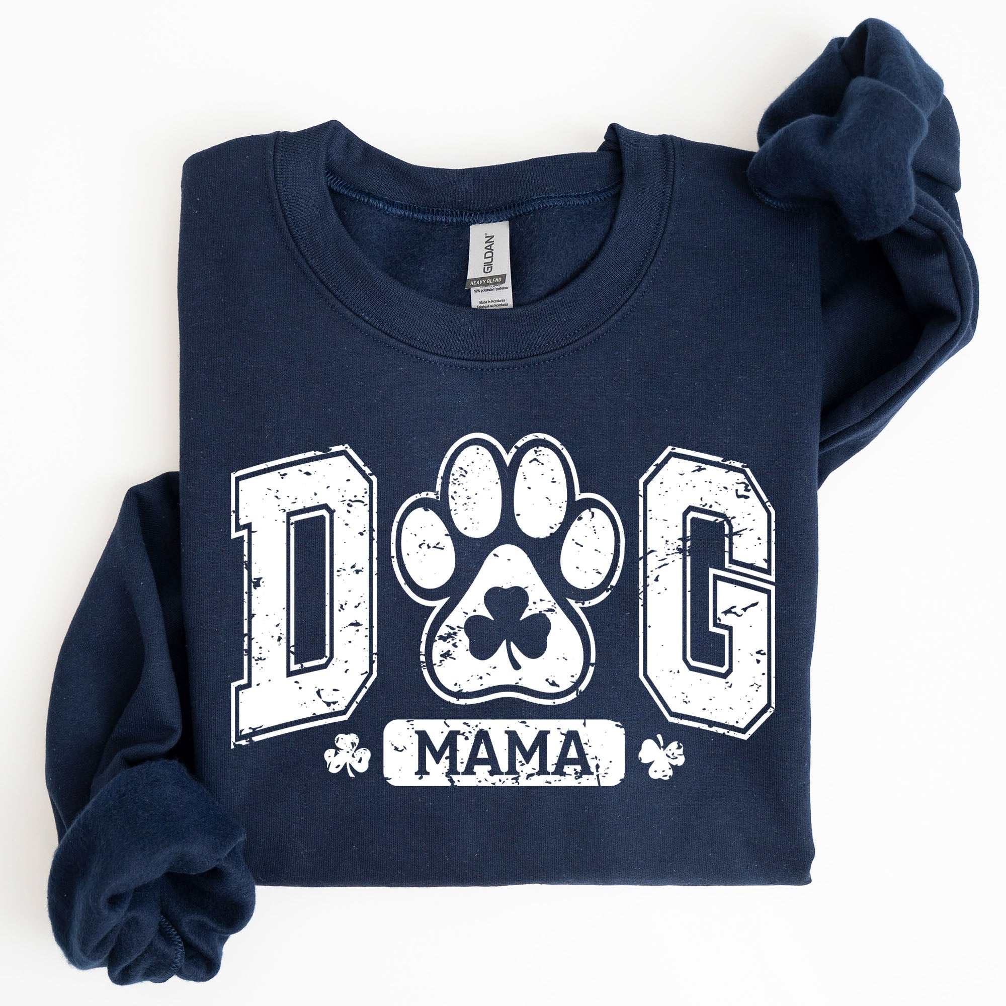Dog Mama, Coquette, Bow, Shamrock, Clover, Irish, Lucky, Lucky Charm, St Patrick's Day Sweatshirt - Che Cose Belle