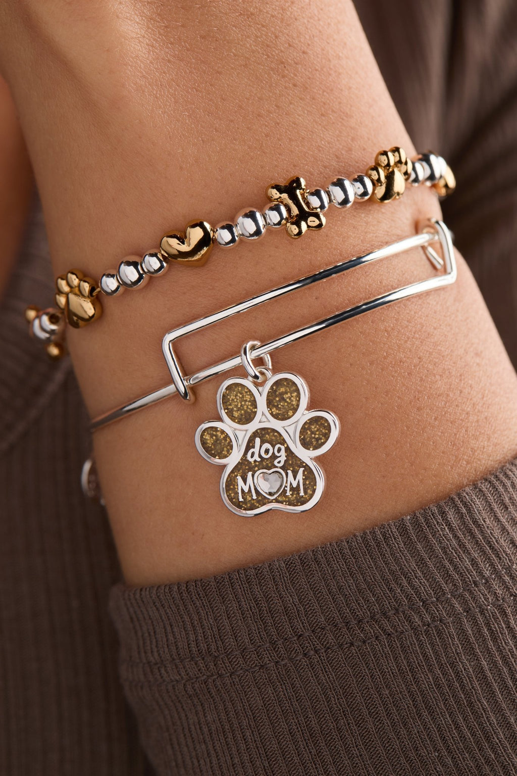 Dog Mom Charm Bangle - Che Cose Belle