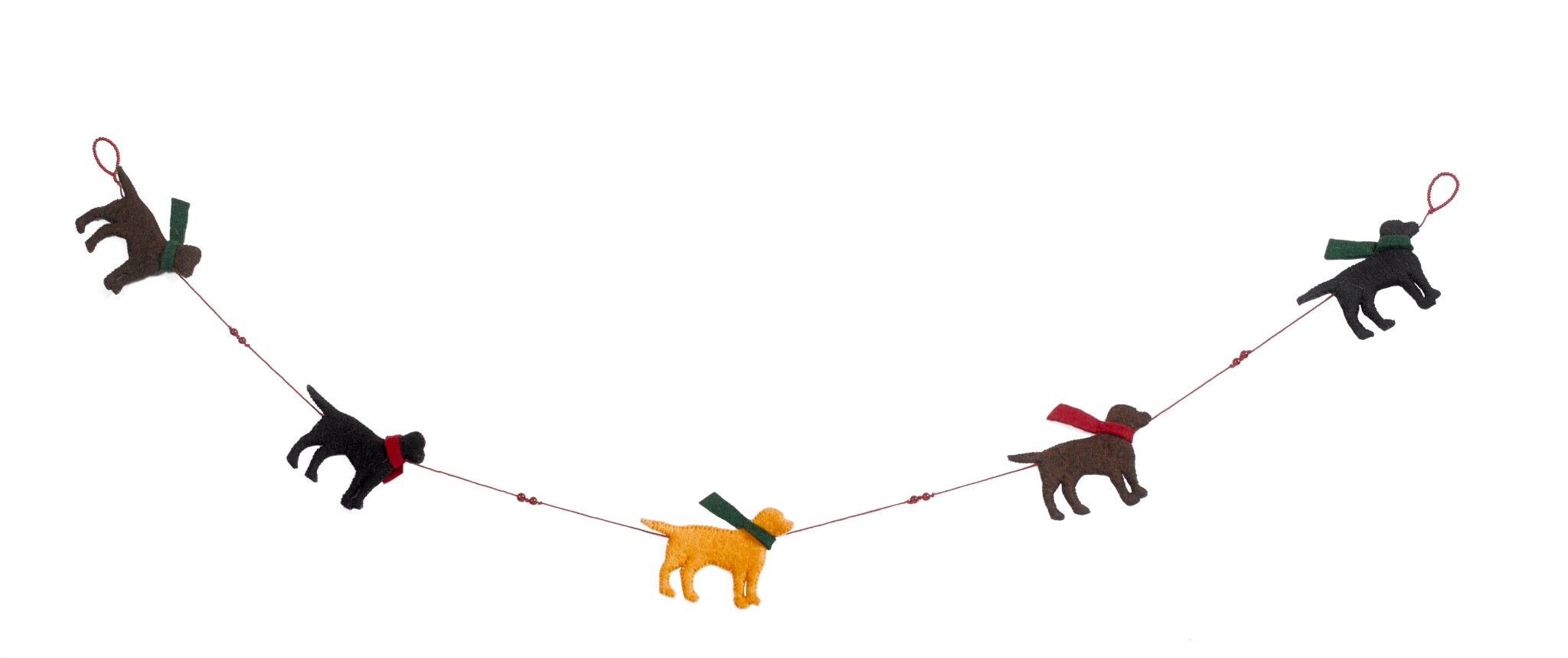 Dog Themed Christmas Decoration Set for Table Top Trees - 9 Pieces Arcadia Home - Che Cose Belle