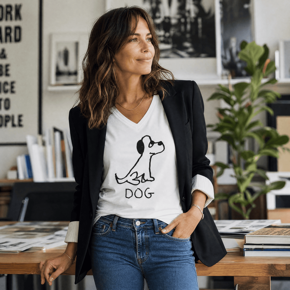 Dog - V-neck Tee - Che Cose Belle