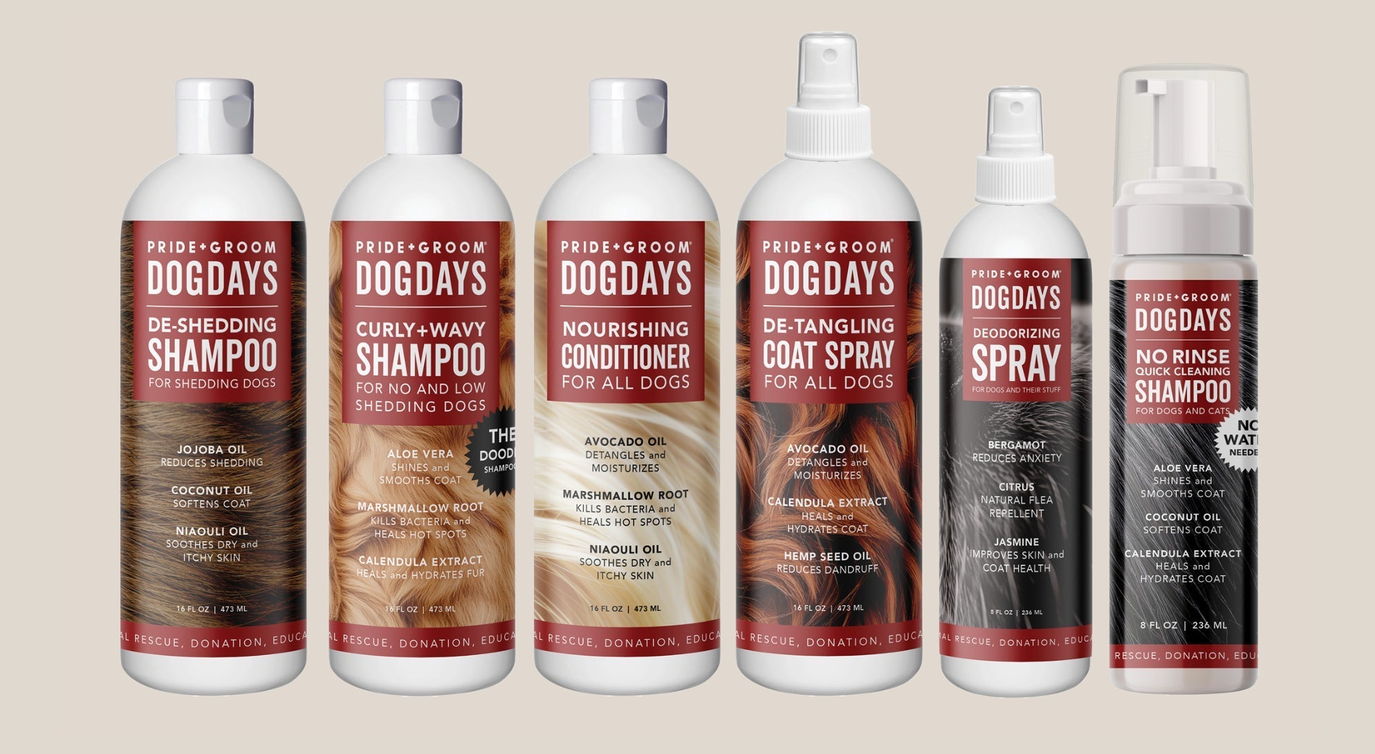 DOGDAYS Hydrating Dog Shampoo for Curly & Wavy Coats — Tear - Free, Vegan, and Hypoallergenic - Che Cose Belle