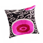 Dogon Silk Velvet Ikat Throw Pillow Cover, 20 X 20 - Che Cose Belle