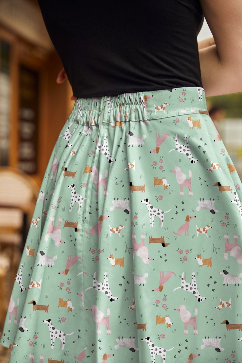 Dogs Skater Skirt - Che Cose Belle