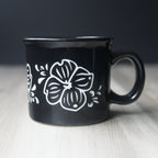Dogwood Flower Camp Mug - made in USA ceramic - Che Cose Belle